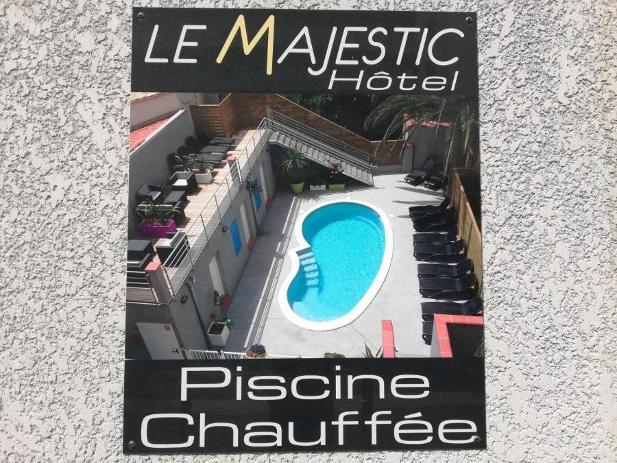 Hotel Le Majestic Canet Plage Exterior foto