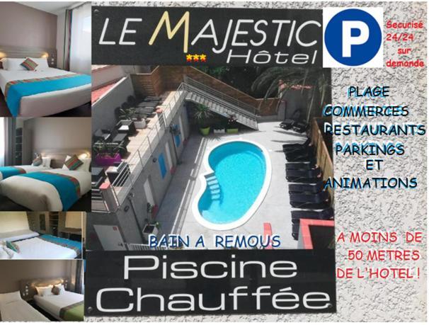 Hotel Le Majestic Canet Plage Exterior foto